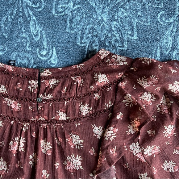 Madewell Ladder-Trim Ruffle Top Homestead Bouquet - Picture 11 of 11